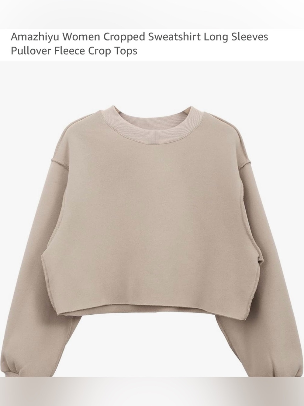 AMAZHIYU CROPPED PULLOVER